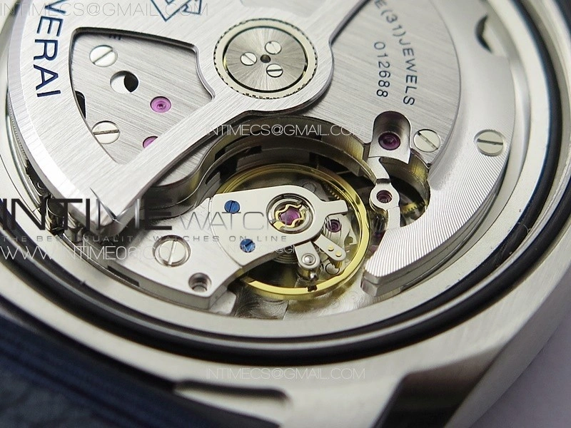 PAM1289 Y VSF 1:1 Best Edition Blue Dial on Blue Leather Strap P.900 Super Clone